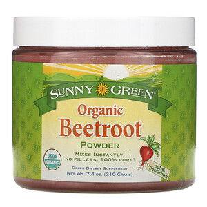 Отзывы о Санни Грин, Organic Beetroot Powder, 7.4 oz (210 g)