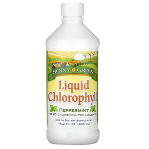 Отзывы о Санни Грин, Liquid Chlorophyll, Peppermint, 100 mg, 16.2 fl oz (480 ml)