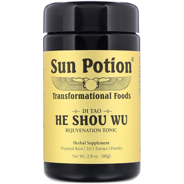 Sun Potion‏, אבקת הא שואו וו (He Shou Wu)‏, 80 גרם (2.8 אונקיות)