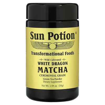 

Sun Potion Wild Cultivated White Dragon Matcha Ceremonial Grade Green Tea Powder 1.94 oz (55 g)