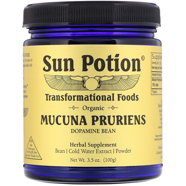 Sun Potion, Organic Mucuna Pruriens Powder, 3.5 oz (100 g)