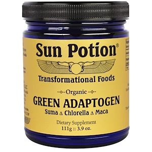 Отзывы о Сан Поушэн, Organic Green Adaptogen, Chlorella Maca Suma Blend, 3.9 oz (111 g)