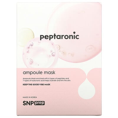 Купить SNP Peptaronic, тканевая маска в ампулах, 10 шт., По 25 мл (0, 84 жидк. Унции)