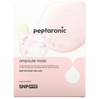 SNP, Peptaronic，安瓿美容面膜，10 片，每片 0.84 液量盎司（25 毫升）