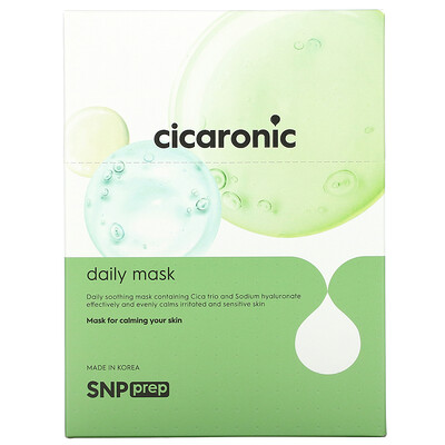 

SNP, Cicaronic, Daily Beauty Sheet Mask, 10 Sheet, 0.67 fl oz (20 ml) Each