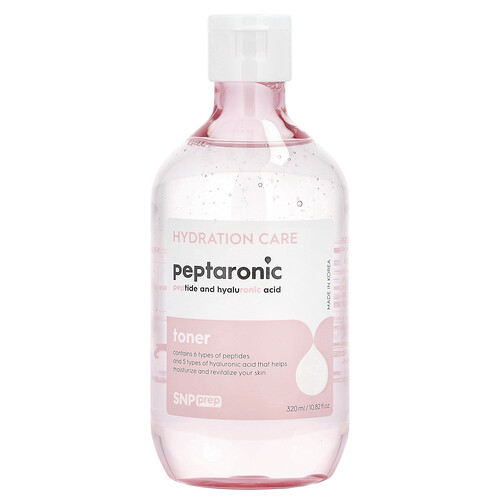 Snp Prep Peptaronic, Peptide And Hyaluronic Acid, Toner, 10.82 fl oz (320 ml)