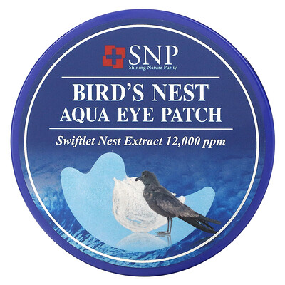 SNP патчи на водной основе с экстрактом птичьих гнезд для кожи вокруг глаз, 60 шт.
