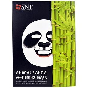 Купить SNP, Отбеливающая маска «Животное панда», 10 масок по 25 мл каждая  на IHerb