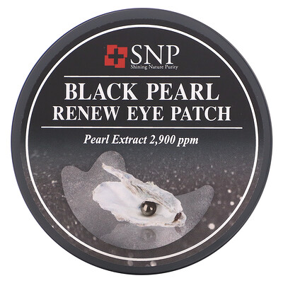 SNP Восстанавливающие гидрогелевые патчи для глаз, с черным жемчугом, 60 патчей