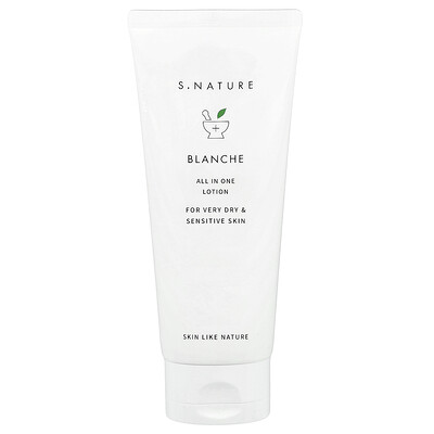 Product Image for S.NATURE, Blanche, All In One Lotion, For Very Dry & Sensitive Skin, 200 ml