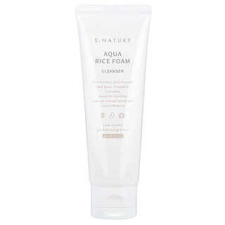 S.NATURE, Aqua Rice Foam Cleanser, 2.7 fl oz (80 ml)