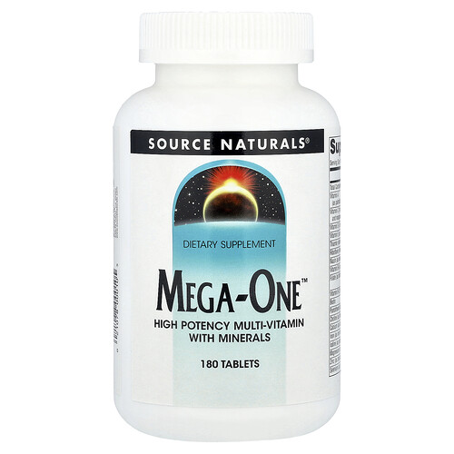 Source Naturals, Mega-One™, High Potency Multi-Vitamin With Minerals, 180 Tablets