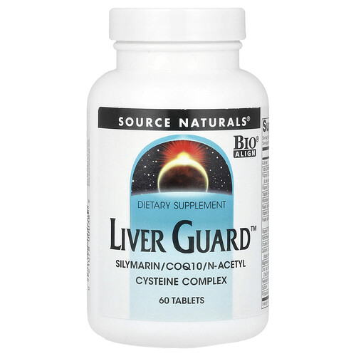 Source Naturals リバーガード™ シリマリン、CoQ10、N-アセチルシステイン コンプレックス タブレット60粒