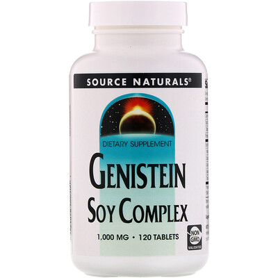 Source Naturals Генистеин, соевый комплекс, 1000 мг, 120 таблеток