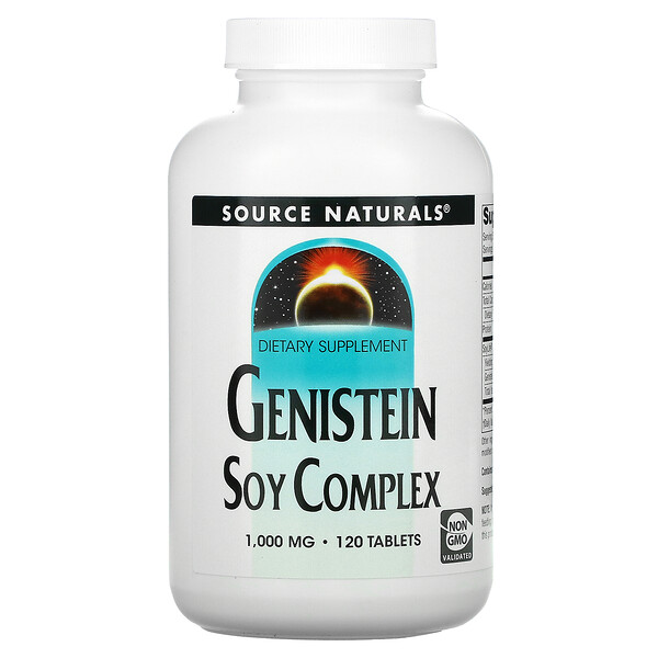 Генистеин, соевый комплекс, 1000 мг, 120 таблеток