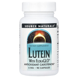 Source Naturals, Lutein With FloraGLO®, 6 mg, 90 Capsules