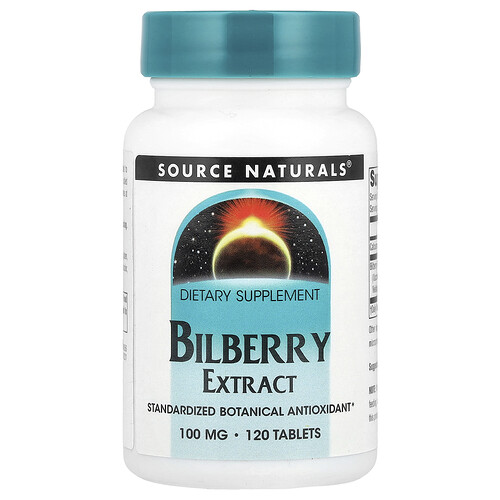 Source Naturals ビルベリーエキス 100mg タブレット120粒
