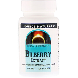 Отзывы о Сорс Начэралс, Bilberry Extract, 100 mg, 120 Tablets