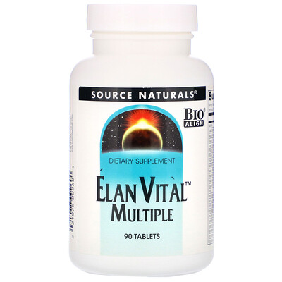 

Source Naturals Elan Vital Multiple, 90 таблеток