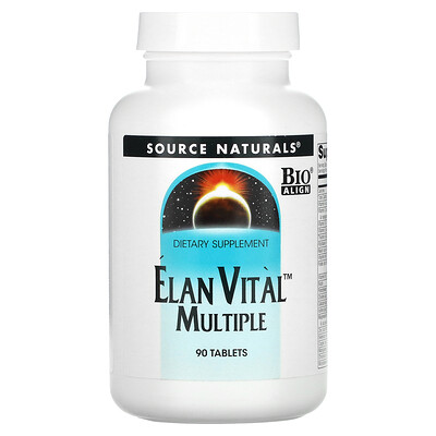 

Source Naturals Elan Vital Multiple 90 Tablets