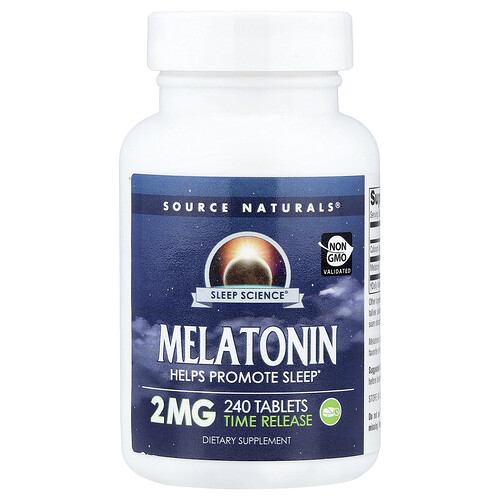 Source Naturals, Sleep Science®, Melatonin, Time Release, 2 mg, 240 Tablets