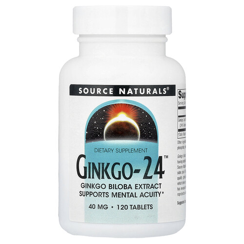 Source Naturals Ginkgo-24™ 40mg タブレット120粒