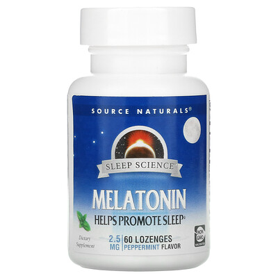 

Source Naturals Sleep Science Melatonin Peppermint 2.5 mg 60 Lozenges