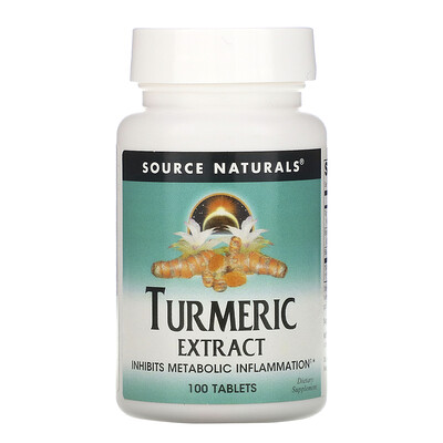 Source Naturals экстракт куркумы, 100 таблеток