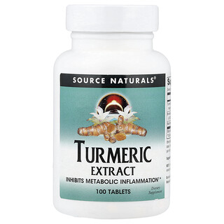 Source Naturals, Extrait de curcuma, 100 comprimés