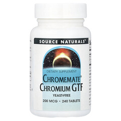 Chromemate® Chromium GTF, 200 мкг, 240 таблеток
