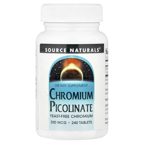Source Naturals пиколинат хрома 200 мкг 240 таблеток