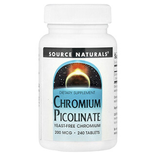 Source Naturals, Chromium Picolinate, 200 mcg, 240 Tablets
