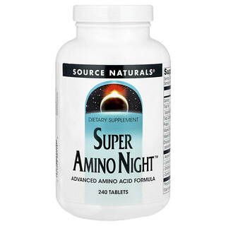 Source Naturals, Super Amino Night™, 240 comprimés