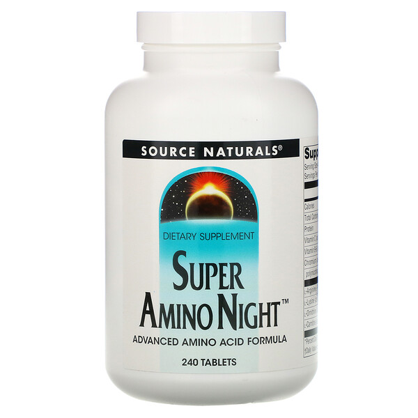 Source Naturals, Super Amino Night, 240 Tabletten