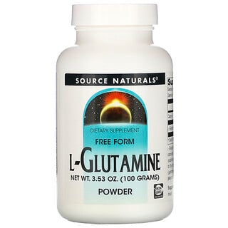 Source Naturals, L-Glutamina, polvo sin forma, 100 g (3,53 oz)