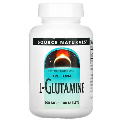 

Source Naturals L-Glutamine 500 mg 100 Tablets