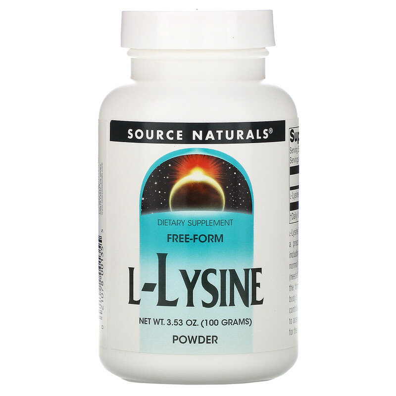 Source Naturals, LLysine Powder, 3.53 oz (100 g) iHerb