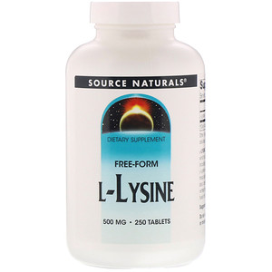 Сорс Начэралс, L-Lysine, 500 mg, 250 Tablets отзывы