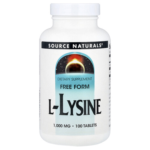 Source Naturals, L-Lysine, L-Lysin, 1.000 mg, 100 Tabletten