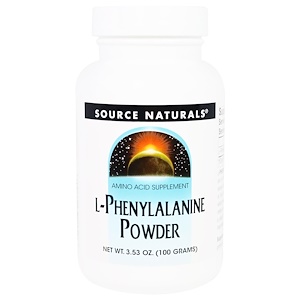 Отзывы о Сорс Начэралс, L-Phenylalanine Powder, 3.53 oz (100 g)