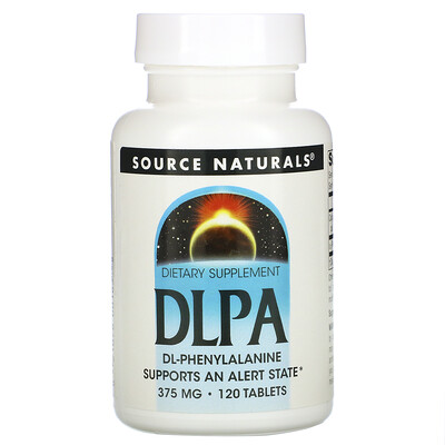 

Source Naturals DLPA, 375 мг, 120 таблеток