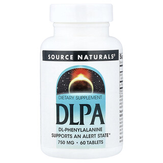 Source Naturals, DLPA, 750 mg, 60 comprimés