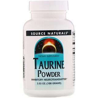 Source Naturals, Taurin Pulver, 3.53 oz (100 g)