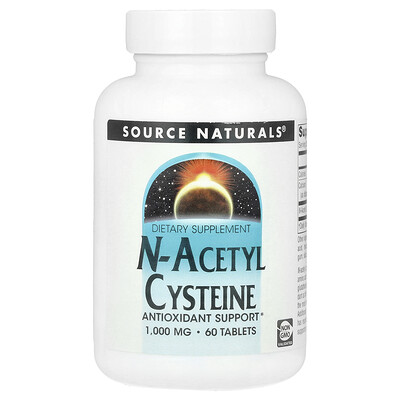 Source Naturals  N-Acetyl Cysteine  1 000 mg  60 Tablets