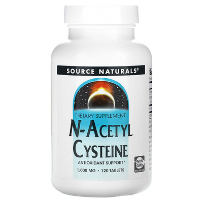 

Source Naturals N-Acetyl Cysteine 1 000 mg 120 Tablets