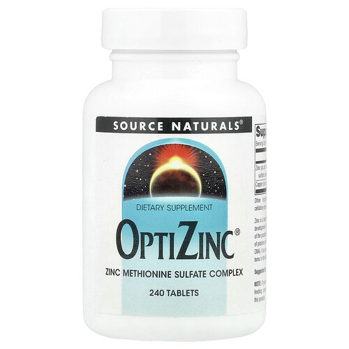 Source Naturals OptiZinc®、240タブレット