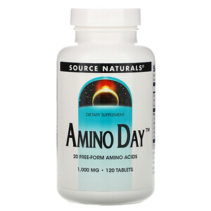 Отзывы о Сорс Начэралс, Amino Day, 1,000 mg, 120 Tablets