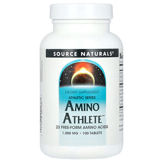 Source Naturals‏, Athletic Series, חומצות אמינו לספורטאים, 1,000 מ״ג, 100 טבליות