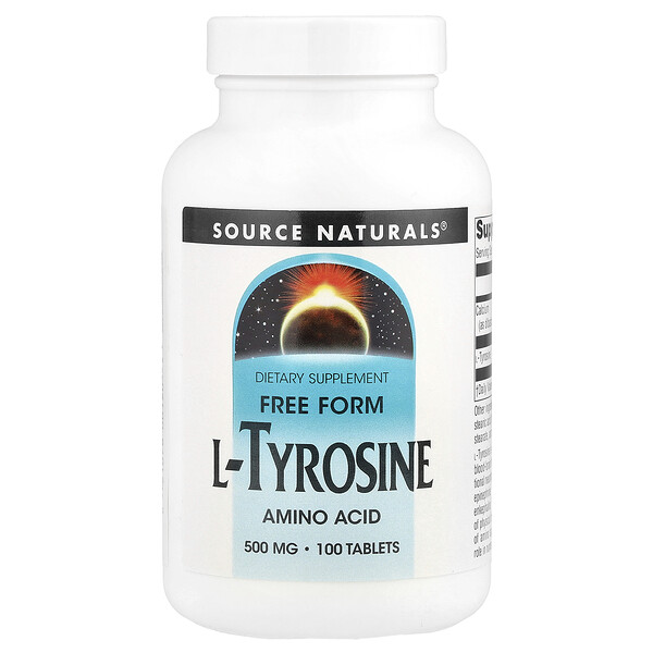 Source Naturals L-Tyrosine, 500 mg, 100 Tablets