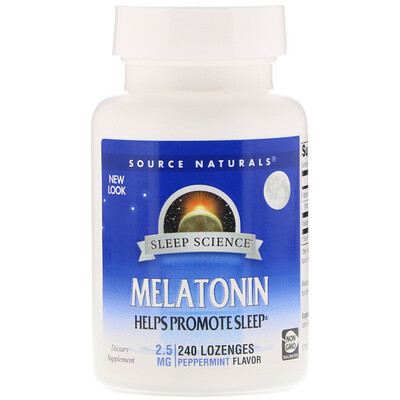 

Melatonin, Peppermint, 2.5 mg, 240 Lozenges
